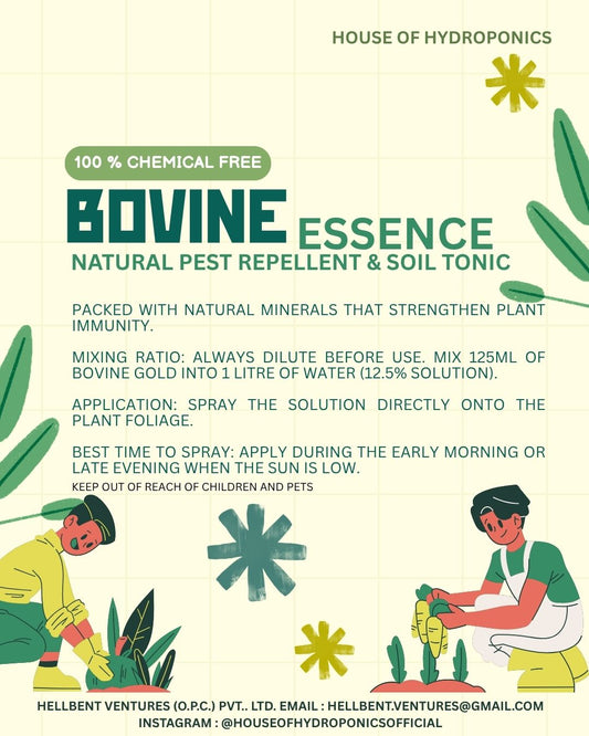 Bovine Essence 500ml | Natural Plant Protection & Soil Health Booster | Supports Pest & Fungal Resistance | Enhances Flowering, Fruiting & Yield | For Indoor & Outdoor Plants