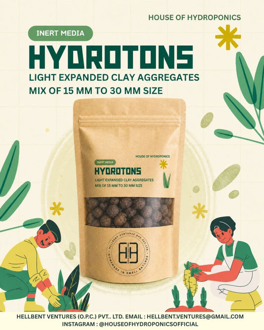 Hydroton Clay Balls 500g / 2.5L | Clay Pebbles (330 X 230 X 60mm) | Improves Aeration & Drainage | Ideal for Hydroponics, Aquaponics, Indoor & Outdoor Plants (1000 Grams)